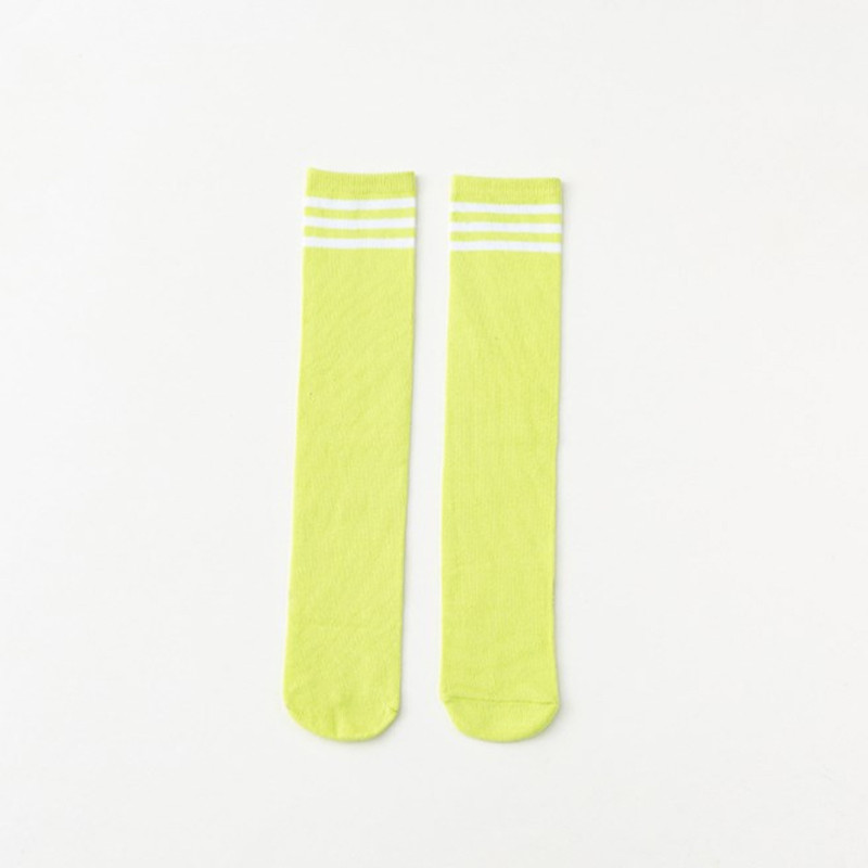 Girls 5-12 Years one Size fit all Cotton Socks with White Stripes Set of 7 Pairs KS214